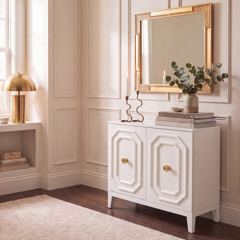 Frere Solid Wood Accent Cabinet