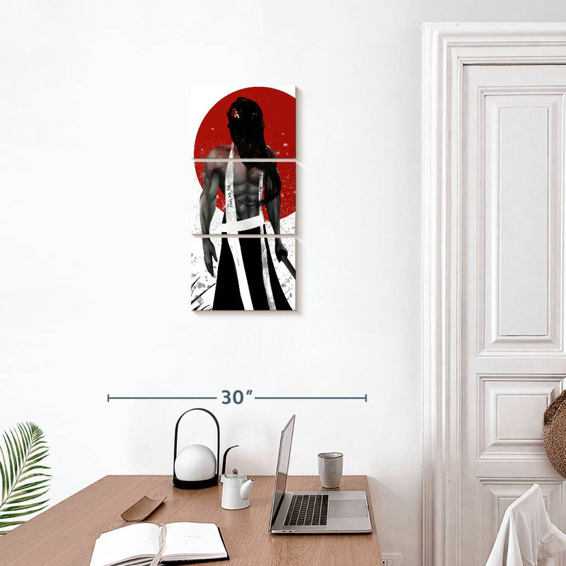 Long Haired Samurai, 27" H x 12" W