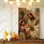 «Portrait religieuse», homme en robe avec enfant marguerite, impression sur toile, décoration, décoration de salon, de chambre à coucher et de bureau, œuvre d'art murale de galerie, style intérieur moderne