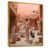 Toile avec cadre flottant or