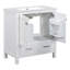 Meuble-lavabo noir 30 po avec lavabo simple-960873349