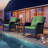 Wellford 2 - Person Wicker Patio Dining Set with , Cushions Included-2132104175