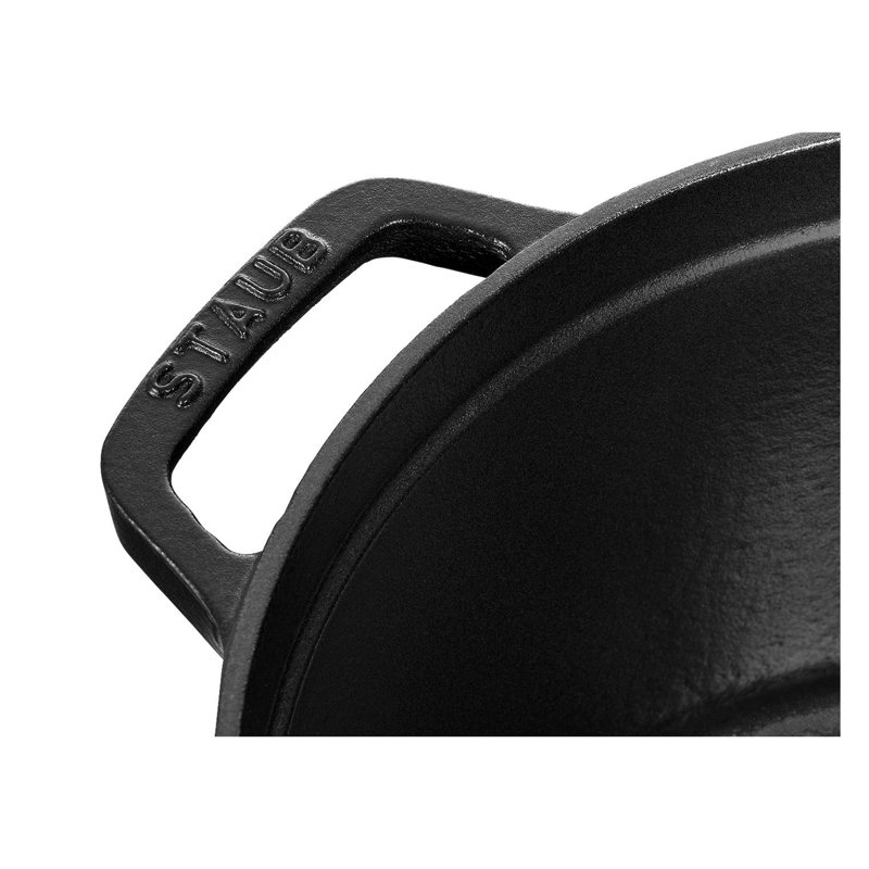 4.97-qt Cast Iron Round Dutch Oven, Black