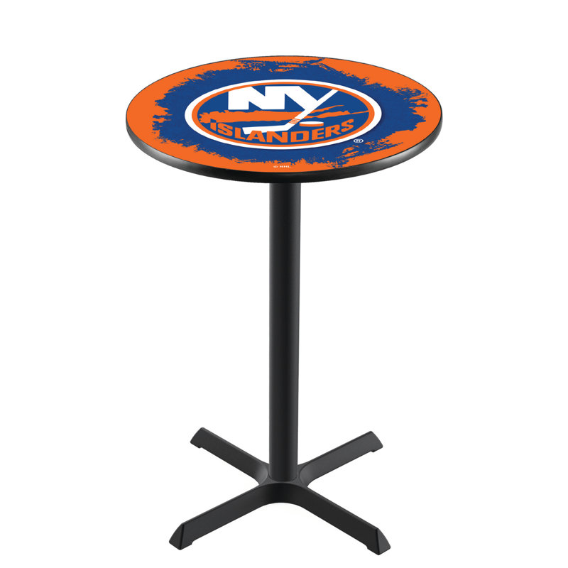 NHL Pub Table, New York Islanders, 42" H x 28" L x 28" W