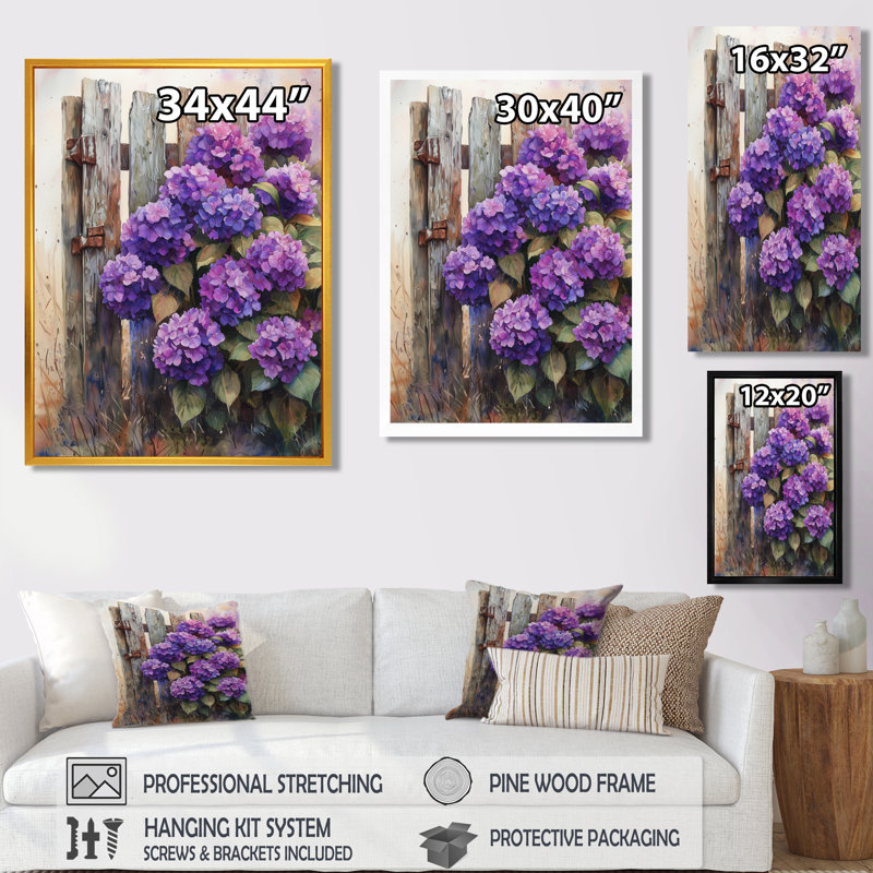 Eastep - Floral Canvas Prints, Silver, 32" H x 24" W, Framed Print without Mat