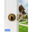 MRML Deadbolt Brushed Gold Keyed Entry Dead Bolt Lock, Single Cylinder, Lock with Key, Used for Exterior Front Entrance Entry Door-134699360