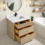 Meuble-lavabo simple avec plateau en pierre reconstituée Redondo-298663461