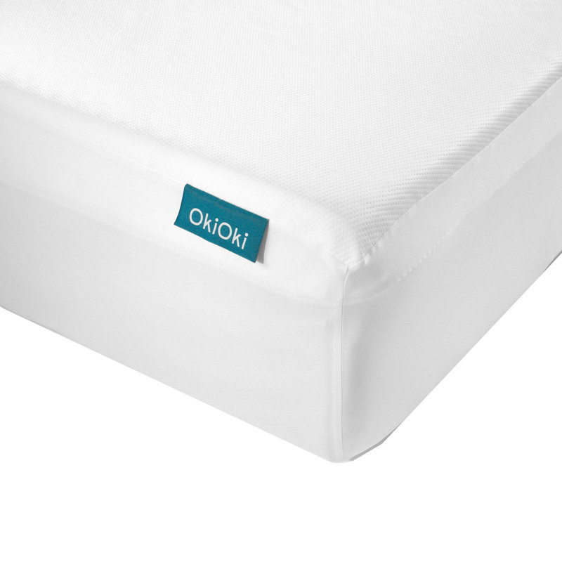 Très grand protège-matelas Swan, revêtement imperméable, polyester blanc