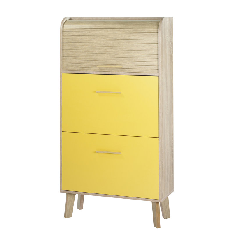Caruso 18 Pair Flip Down Shoe Storage, Bee