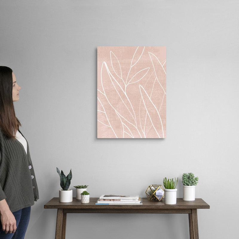 «Mauve Magic I», art mural sur toile, Toile tendue, H 24 po x l 18 po