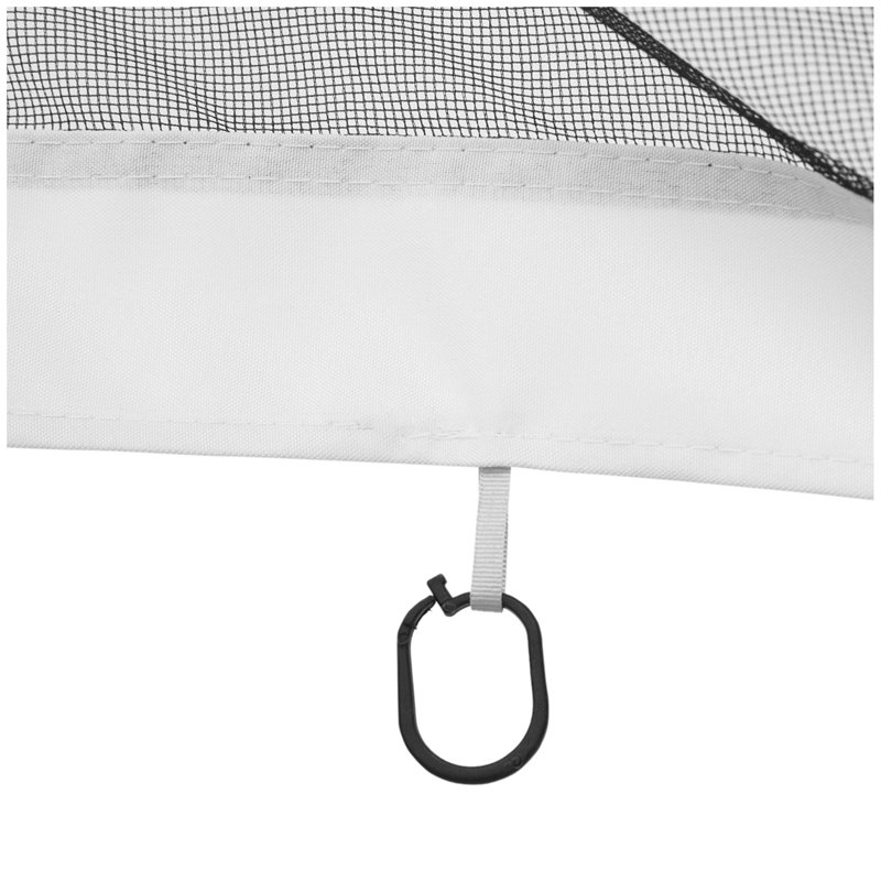 Filet de remplacement en filet 10 'x 13' pour abris de jardin et tentes à auvent avec fermetures à glissière (paroi latérale seulement), blanc