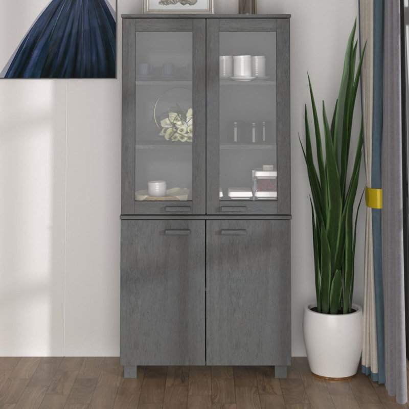 Vitrine à tiroirs Hamar pour salon HAMAR, Blanc