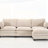 Modular Velvet U-Shaped Sofa with Ottoman and Lumbar Pillows, Deep Seating for Ultimate Comfort and Style-1531117126