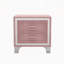 Table de chevet en velours de bois massif-2051466425