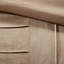 Édredon beige en fausse daim pour très grand lit 7 pièces-117418674-117418671