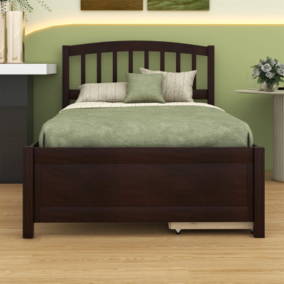 Platform Storage Bed  With Two Drawers