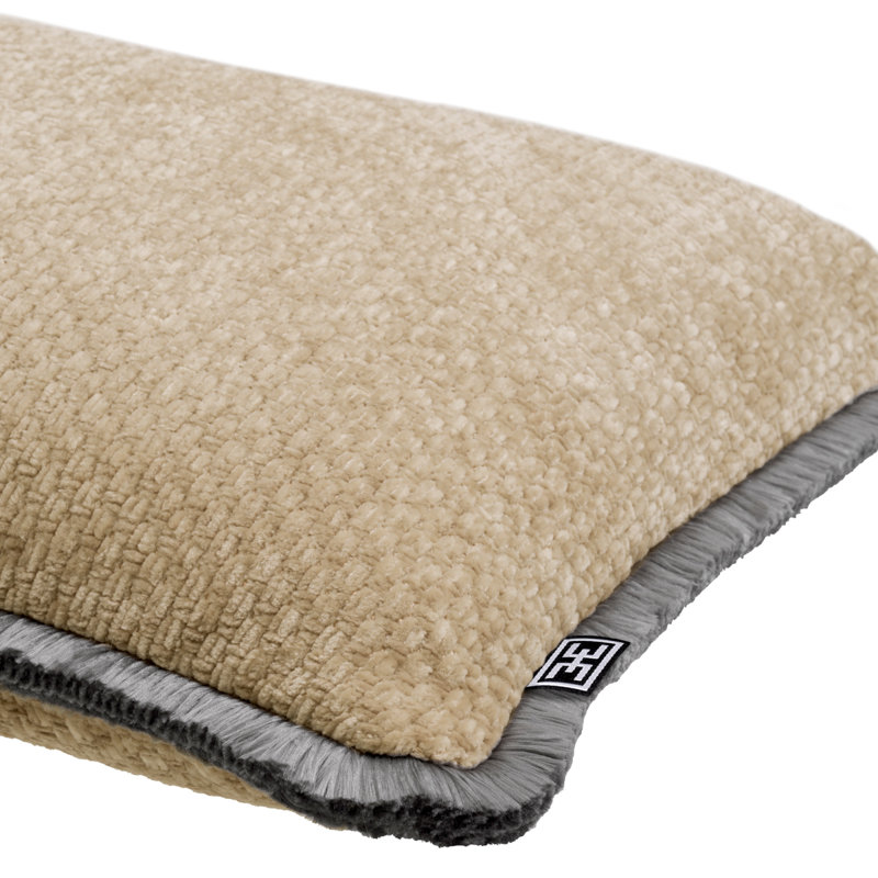 Paia Pillow Cover & Insert, Gray/Greige, 15.75"H x 23.62"W