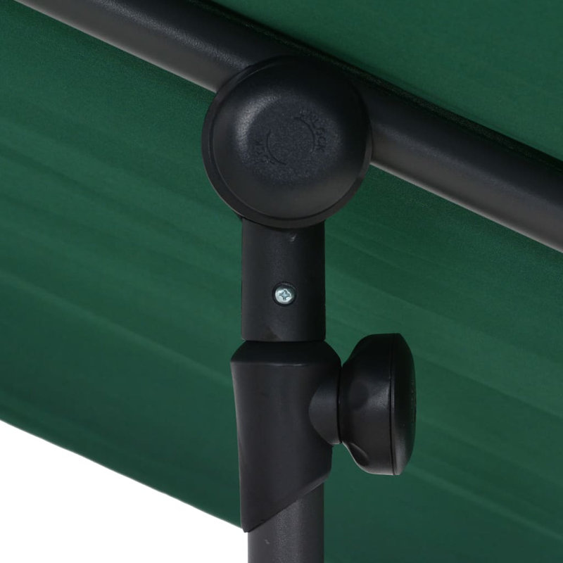 Green 70.9" Rectangular Market Umbrella with Aluminum Pole