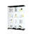 Glass Display Cabinet With 4 Shelves Extra Large, Curio Cabinets For Living Room, Bedroom, Office, Floor Standing Glass Bookshelf, Quick Installation-1177021496