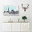 Freedom Tower & New York City In Abstract - Wrapped Canvas Print-55314797