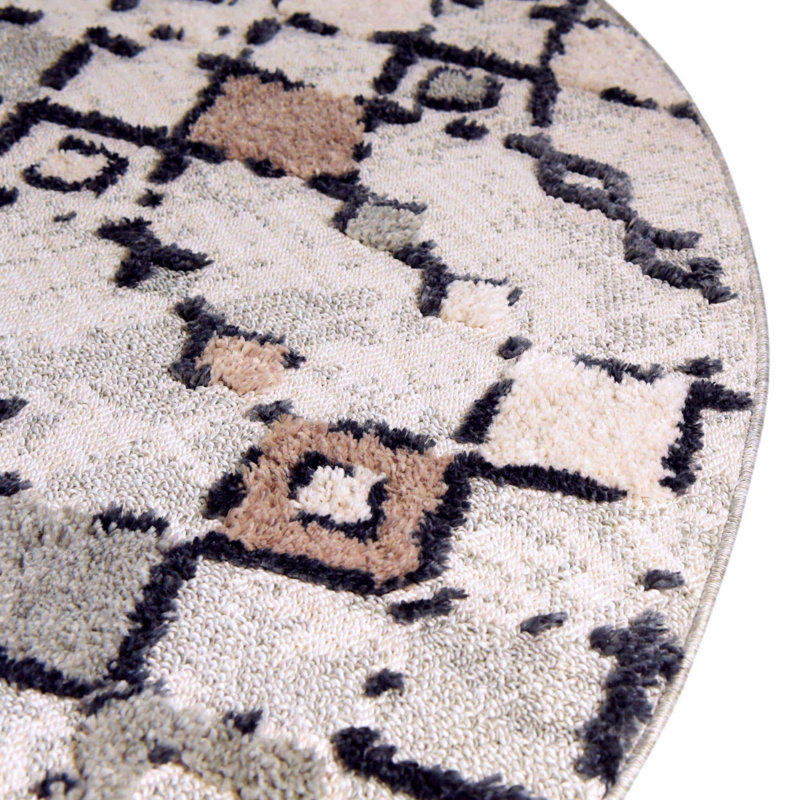 Gosnold Geometric Indoor Rug, Round 4'
