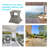 Rattan Wicker Side Table With Umbrella Hole, 2 Tier Storage Shelf For All Weather For Outdoor