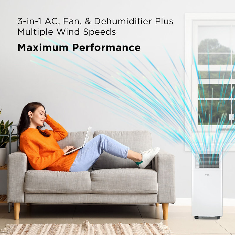 TCL 5,000 BTU Smart Portable Air Conditioner with Remote