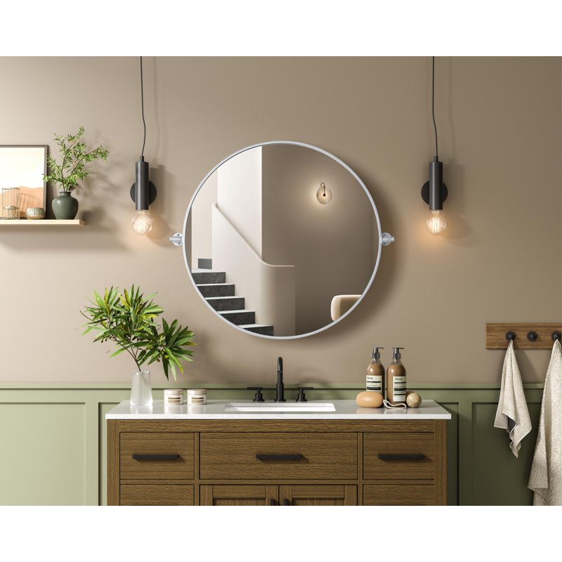 Miroir Amoura, Argent argent, 30 po x 30 po