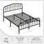 Metal Bed with Arched Headboard and Footboard-903604192-903604195