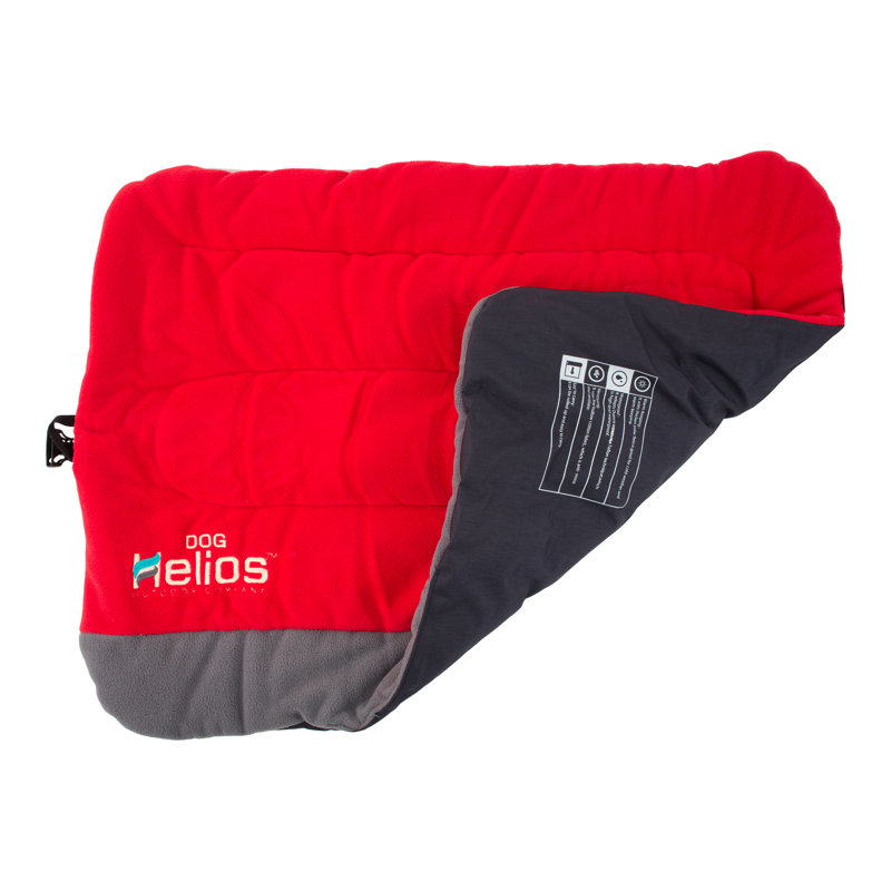 Lit pour chien pliant pour chien Helios Combat-Terrain, Moyen (l 31,5 po x P 23,6 po x H 4 po), Rouge