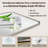 Contemporary Rounded Rectangular Bathroom Vanity Mirror| Aluminum U-Tube Frame-525588156-525588157