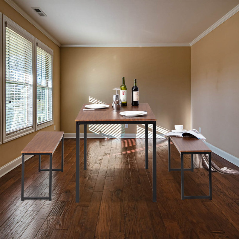 Ensemble repas pour 4 personnes Jenrri, Brun, Noir, Brun / noir