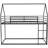 House Bunk Bed with Built-in Ladder