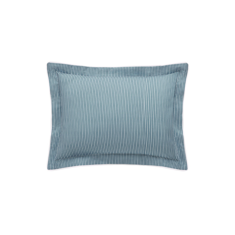 Aristo Euro sham, Blue; White, Aristo, Boudoir