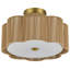 Plafonnier semi-encastré en tissu 3 lumières Tekamah-2128116799