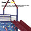 Ensemble de lit mezzanine avec glissade et rideau Jack-405881397