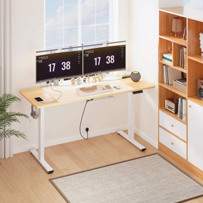 Adjustable Standing Desk, Whole-Piece Desktop