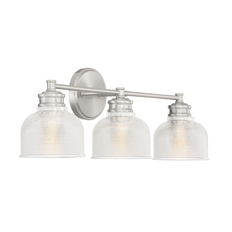 Luminaire suspendu 3 lumières Merilian en nickel brossé Meridian, Nickel brossé