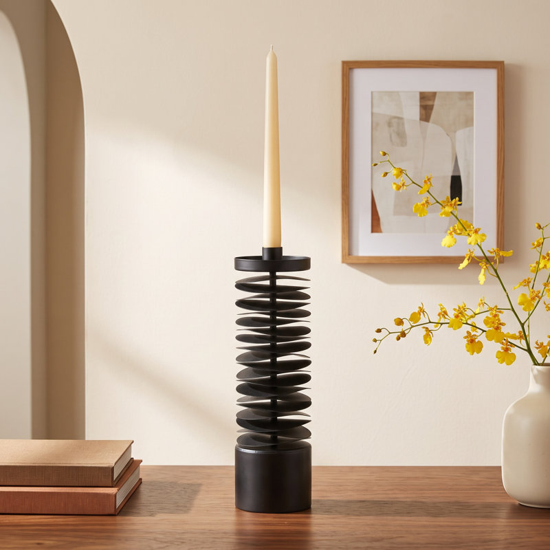 Mela 3 Piece Iron Tabletop Candlestick Set