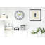 Sync Swiss Grey Station Clock with Hands 30cm-21592090