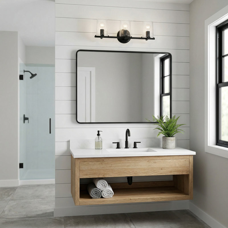 Laughlin 3 - Light Dimmable Vanity Light, Matte Black