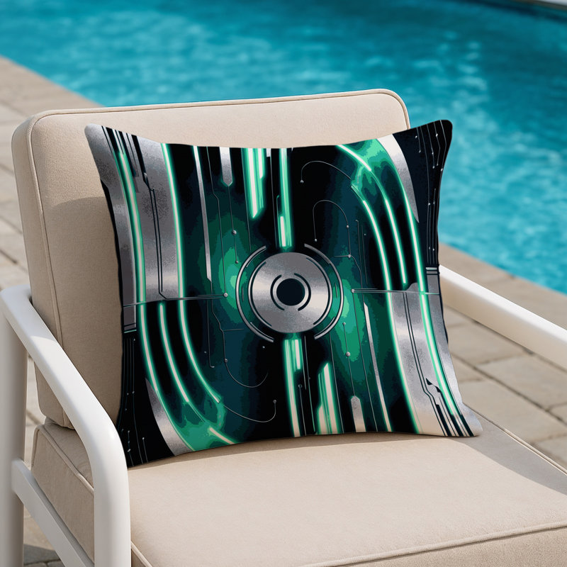 Galaxy Helix Indoor And Outdoor Throw Pillow, Square 18"