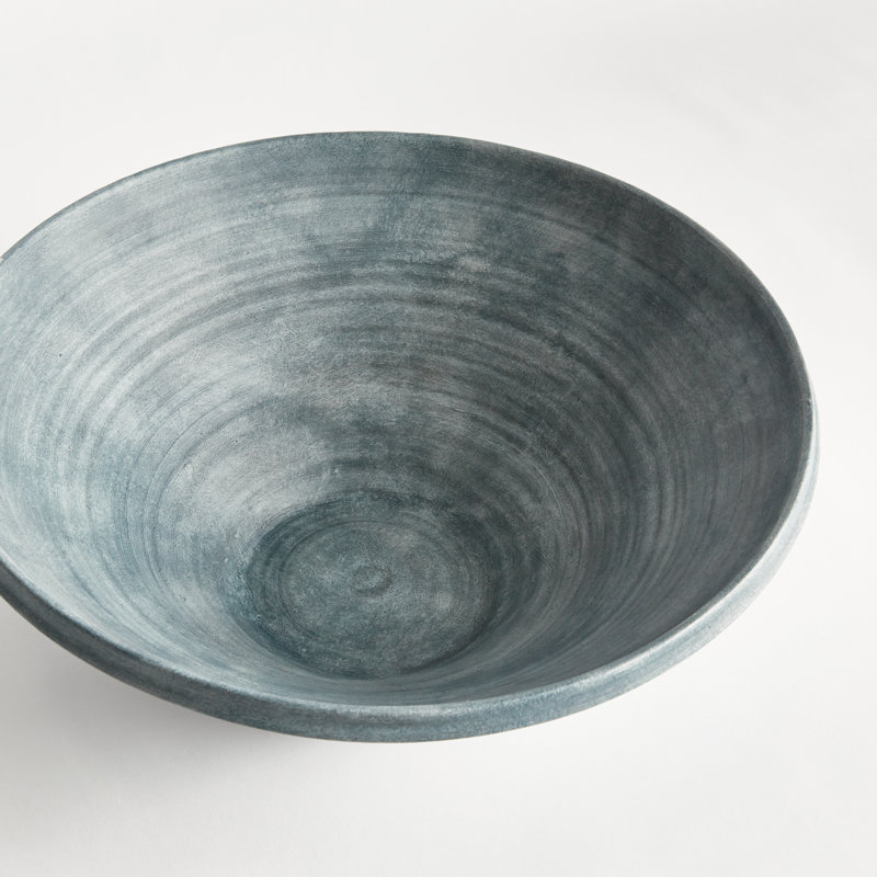 Mirela Grande Decorative Bowl, Washed Blue
