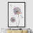 Dandelions with Multicolor Paint Dots Plants Illustrations Minimalism Rustic Living Room Decor-102488094-102488096