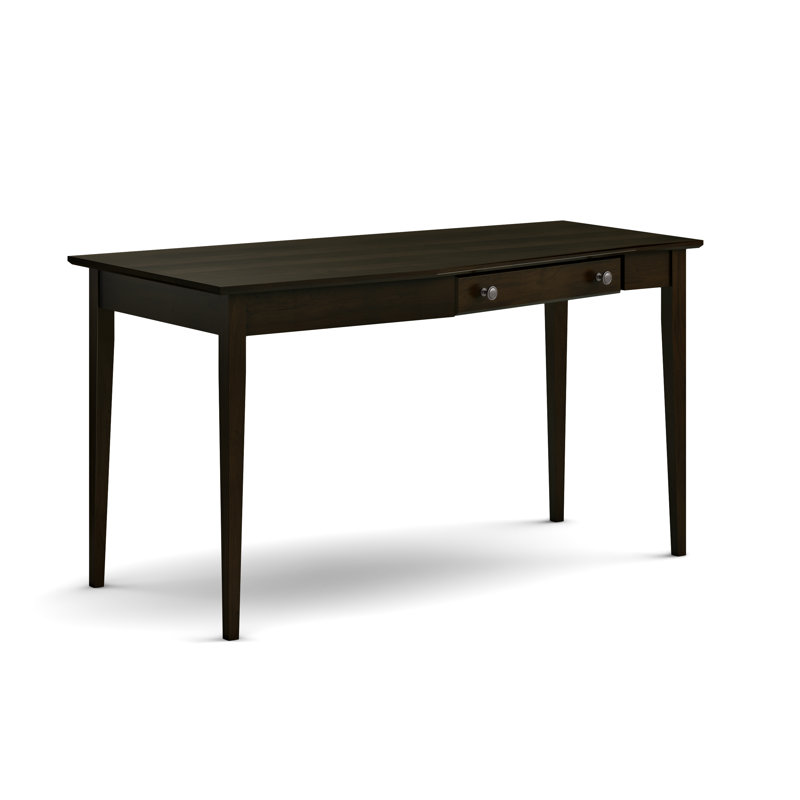 Bureau en bois massif gauche Malani, Café