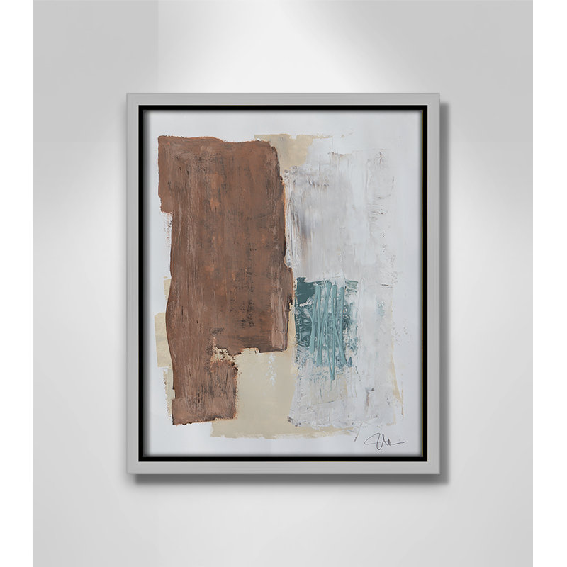 Together We Work " Together We Work I " by Filippo Ioco, 11.5'' H x 9.5'' W x 2'' D, Silver Framed