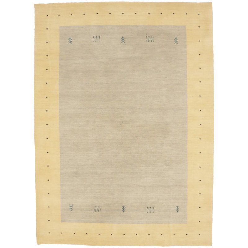 Tapis oriental beige tribal 6X8 Ameley