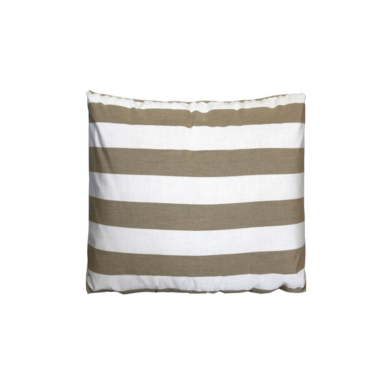 Cushion small, Square 45cm, Taupe Striped