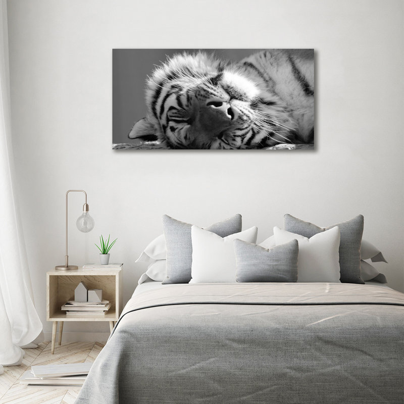 Sleepy Tiger - Wrapped Canvas Print