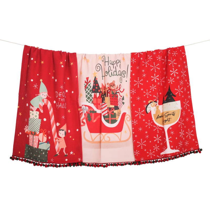 Spirits Bright Holiday Kitchen Towel Set